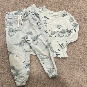 Dinosaur Print Pajama Set